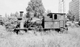 Parowóz TKh 9336 na terenie stacji Warszawa Główna, 1991. Fot....